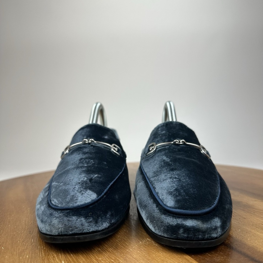 Womens Sam Edelman Loraine Blue Velvet Casual Comfort Loafer Shoes Size 8 M - Picture 3 of 7